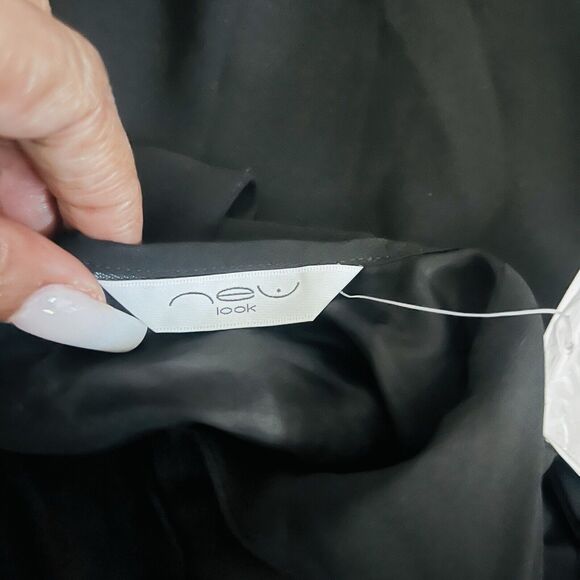 NEW LOOK Dress Size 14 Black Sequin‎ Long dress Cocktail Bling Party Ball Soiree - Picture 8 of 8